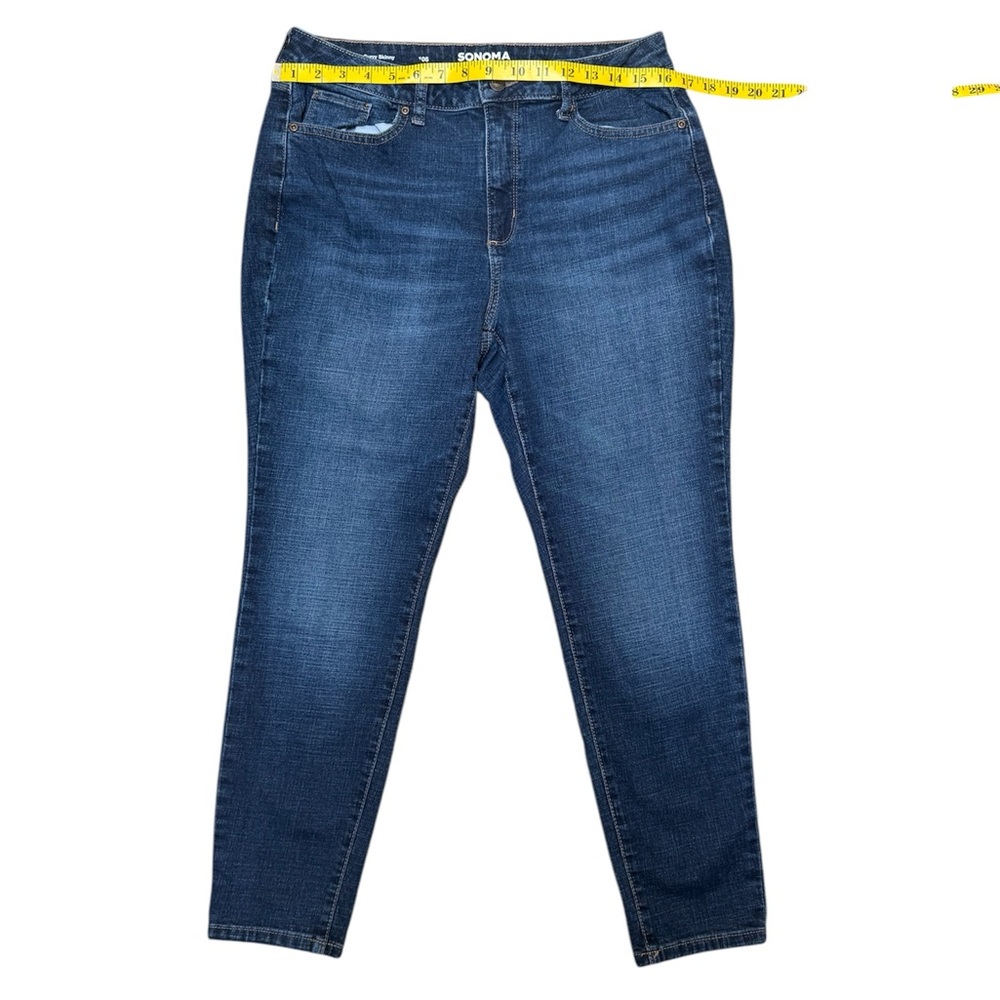 Sonoma Women's Curvy Skinny Jeans color Blue Size 10S - Picture 8 of 11